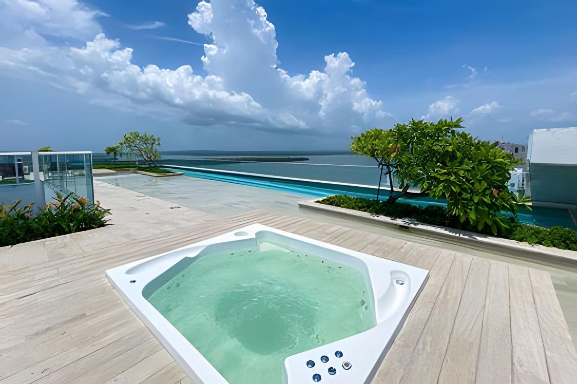 2 Dormitorios Jacuzzi Y Vista Mar. Frente A Playa Cartagena エクステリア 写真