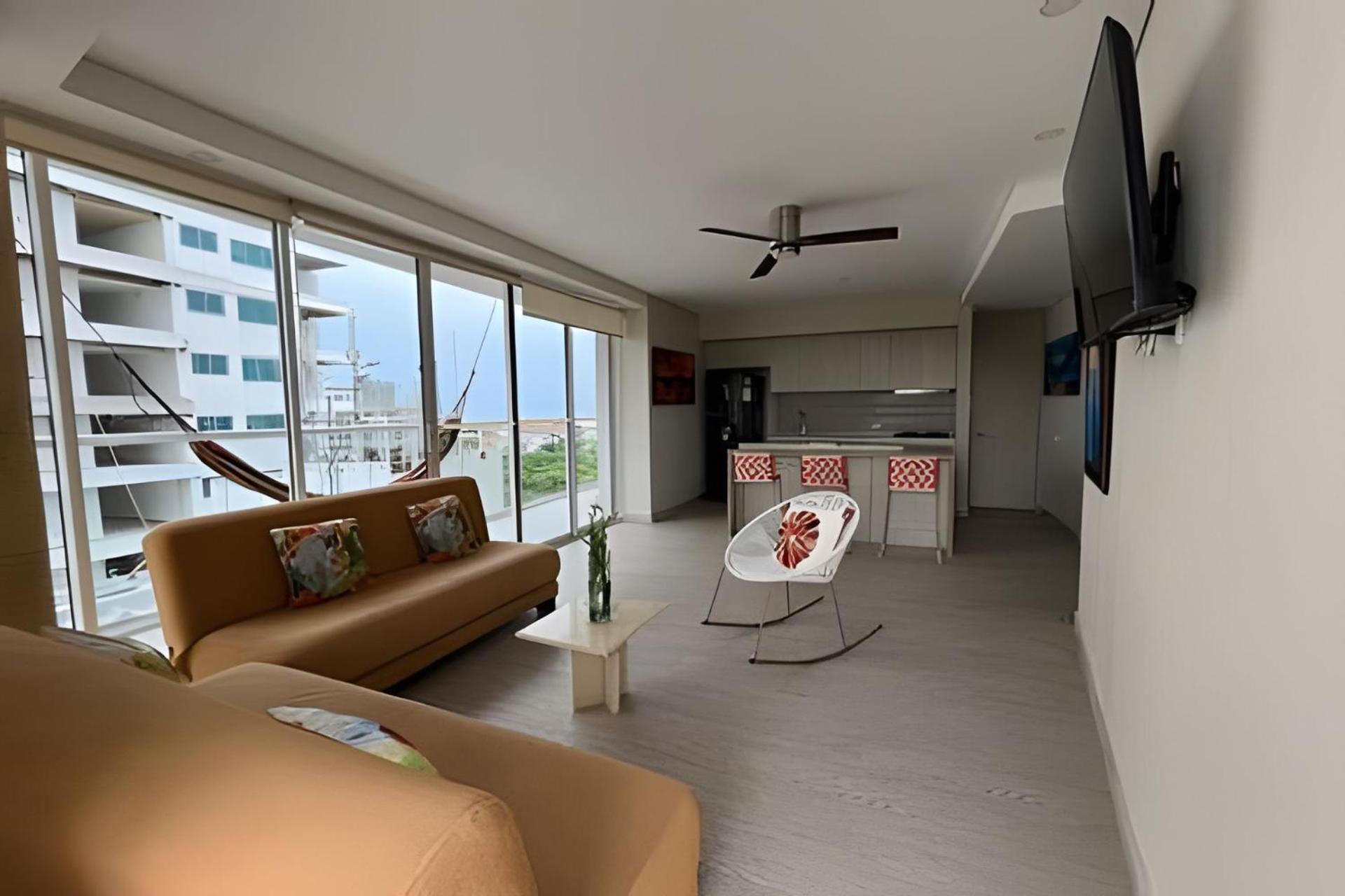 2 Dormitorios Jacuzzi Y Vista Mar. Frente A Playa Cartagena エクステリア 写真